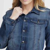 Pulz Jeans ( Dame )  - PULZ - PZKATJA DENIM JACKET | COWBOYJAKKE MEDIUM BLUE