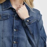 Pulz Jeans ( Dame )  - PULZ - PZKATJA DENIM JACKET | COWBOYJAKKE MEDIUM BLUE