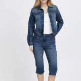 Pulz Jeans ( Dame )  - PULZ - PZKATJA DENIM JACKET | COWBOYJAKKE MEDIUM BLUE