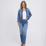 Pulz Jeans ( Dame )  - PULZ - PZKATJA DENIM JACKET | COWBOYJAKKE MEDIUM BLUE