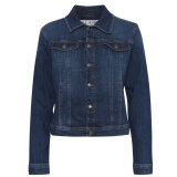 Pulz Jeans ( Dame )  - PULZ - PZKATJA DENIM JACKET | COWBOYJAKKE DARK BLUE