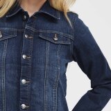 Pulz Jeans ( Dame )  - PULZ - PZKATJA DENIM JACKET | COWBOYJAKKE DARK BLUE