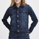 Pulz Jeans ( Dame )  - PULZ - PZKATJA DENIM JACKET | COWBOYJAKKE DARK BLUE