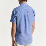 Gant - Gant - Cotton/linen shirt | K/Æ Skjorte Rich Blue