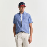 Gant - Gant - Cotton/linen shirt | K/Æ Skjorte Rich Blue