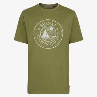 Signal - Signal - Odin front print tee | T-shirt Cypress Green