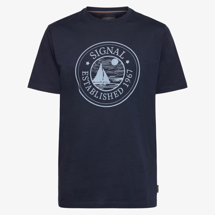 Signal - Signal - Odin front print tee | T-shirt Marineblå