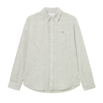 LES DEUX - Les Deux - Kristian linen shirt | Skjorte Ivory Green