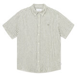 LES DEUX - Les Deux - Kris linen shirt | K/Æ Skjorte Ivory Green