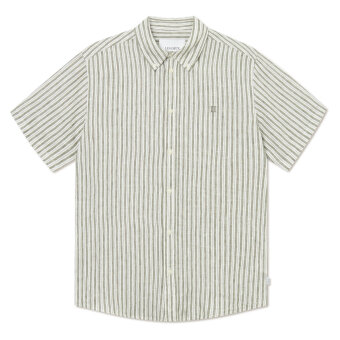 LES DEUX - Les Deux - Kris linen shirt | K/Æ Skjorte Ivory Green