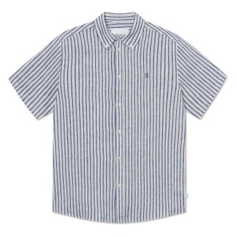 LES DEUX - Les Deux - Kris linen shirt | K/Æ Skjorte Ivory Blue