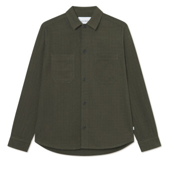 LES DEUX - Les Deux - Hamilton | Overshirt Forest Green 