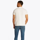 Tommy Hilfiger  - Tommy Hilfiger - Merceriseret jacquard | Polo T-shirt Ivory patal