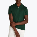 Tommy Hilfiger  - Tommy Hilfiger - Merceriseret jacquard | Polo T-shirt Ornament Green