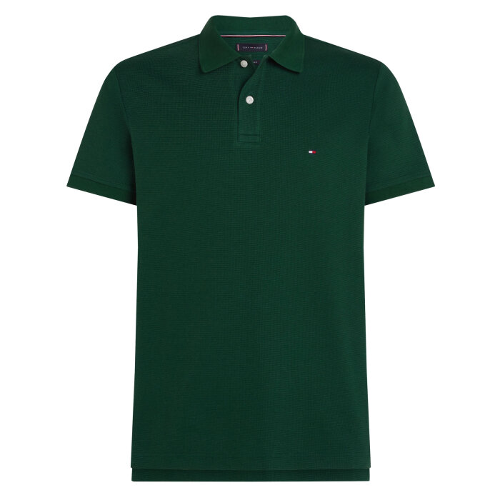 Tommy Hilfiger  - Tommy Hilfiger - Merceriseret jacquard | Polo T-shirt Ornament Green