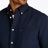 Tommy Hilfiger  - Tommy Hilfiger - Seersucker shirt | K/Æ Skjorte Marineblå