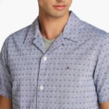 Tommy Hilfiger  - Tommy Hilfiger - Cotton linen shirt | K/Æ Skjorte Night Sky