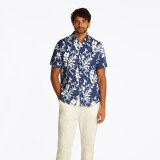 Tommy Hilfiger  - Tommy Hilfiger - Linen tropical shirt | K/Æ Skjorte Night Sky