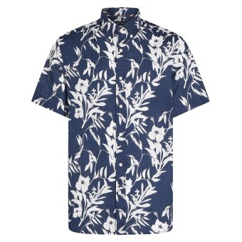 Tommy Hilfiger  - Tommy Hilfiger - Linen tropical shirt | K/Æ Skjorte Night Sky