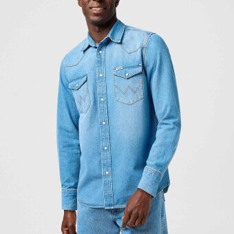 Wrangler - Wrangler - Western shirt | Skjorte Mid Light Wash