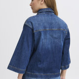 Pulz Jeans ( Dame )  - PULZ - PZKATJA SHORT JACKET | JAKKE DARK BLUE DENIM