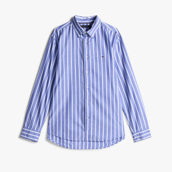 Tommy Hilfiger  - Tommy Hilfiger - TH flex poplin stripe shirt | Skjorte Optic White