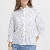 Pulz Jeans ( Dame )  - PULZ - PZWILLA SHIRT | SKJORTE BLUE PRINTED