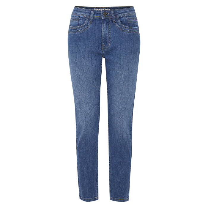 Pulz Jeans ( Dame )  - PULZ - PZKATJA HW 7/8 SKINNY | JEANS MEDIUM BLUE DENIM