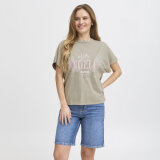 Pulz Jeans ( Dame )  - PULZ - PZHATTIE WING | T-SHIRT VETIVER