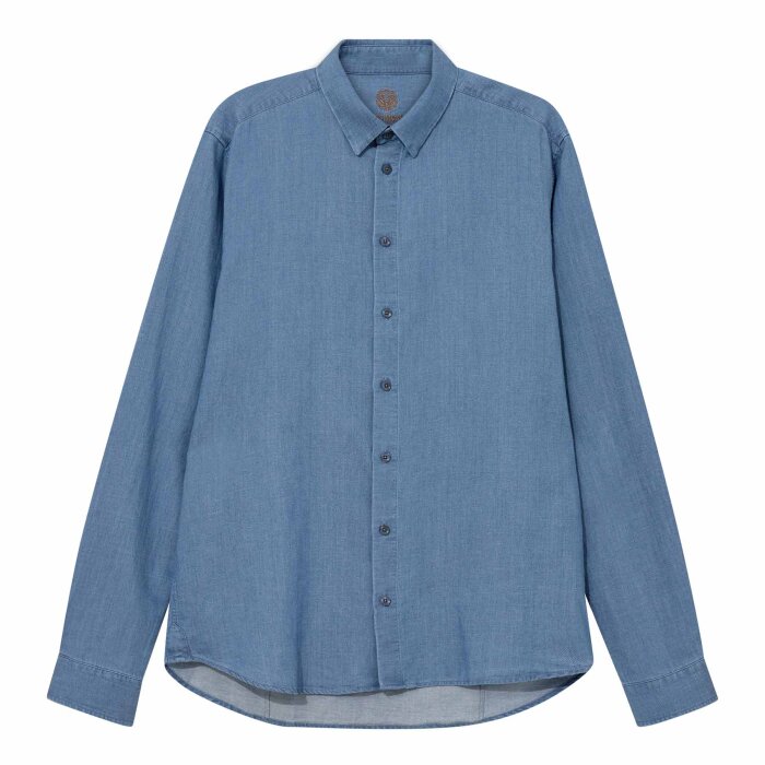 Mos Mosh Gallery - Mos Mosh - Marco chambray shirt | Skjorte Marine Blue