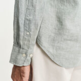 Gant - Gant - Linen shirt | Hørskjorte Kalamata Green