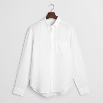 Gant - Gant - Linen shirt | Hørskjorte White