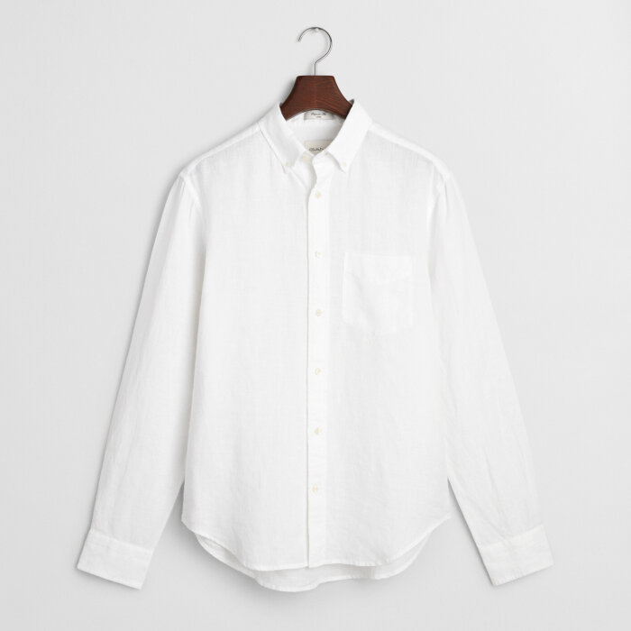 Gant - Gant - Linen shirt | Hørskjorte White