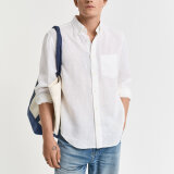 Gant - Gant - Linen shirt | Hørskjorte White