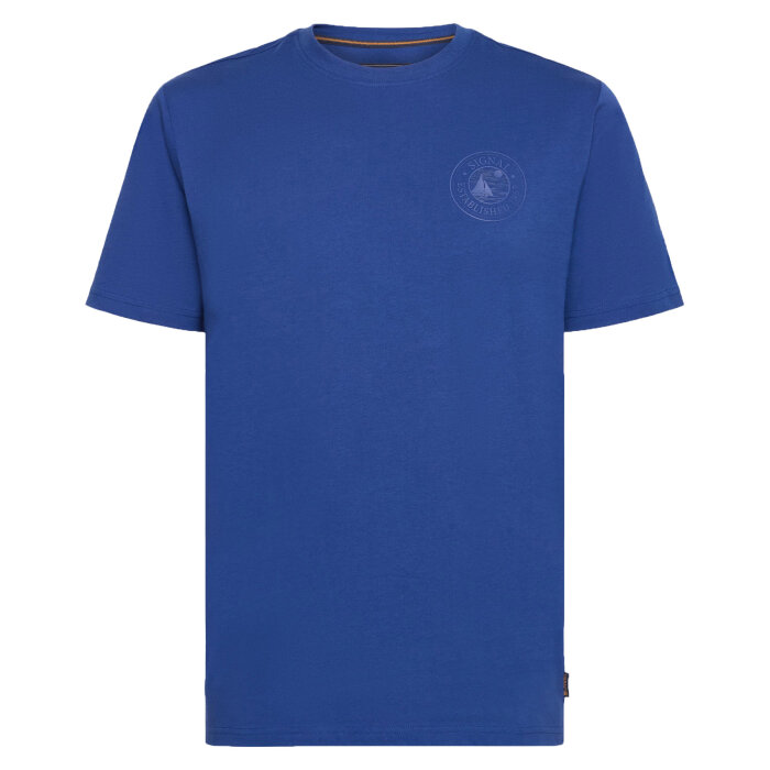 Signal - Signal - Oliver chest print tee | T-shirt Blue Twilight