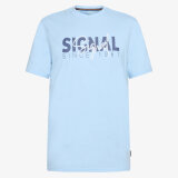 Signal - Signal - Owen print tee | T-shirt Blue placide mel