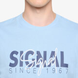 Signal - Signal - Owen print tee | T-shirt Blue placide mel