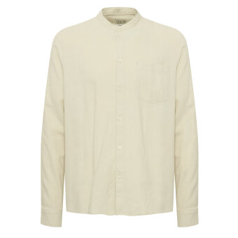 Solid - Solid - Allan linen china shirt | Skjorte Oatmeal