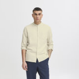 Solid - Solid - Allan linen china shirt | Skjorte Oatmeal