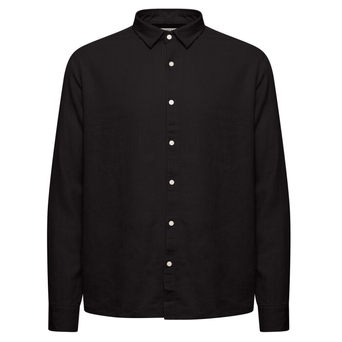 Solid - Solid - Enea Allan linen shirt | Hørskjorte True Black