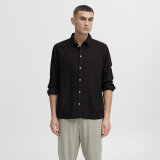 Solid - Solid - Enea Allan linen shirt | Hørskjorte True Black