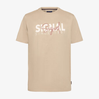 Signal - Signal - Owen print tee | T-shirt Dry Teak